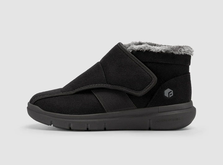 FitVille Men's EasyTop Diabetic Winter Boots V1 by FitVille