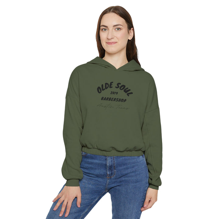 Olde Soul Pirate Jack Cropped Hoodie — Women's Cinched Hem