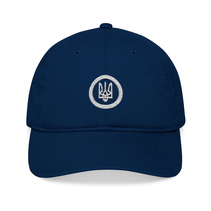 Raise Your Tryzub (Trident) Embroidered Organic Baseball Cap