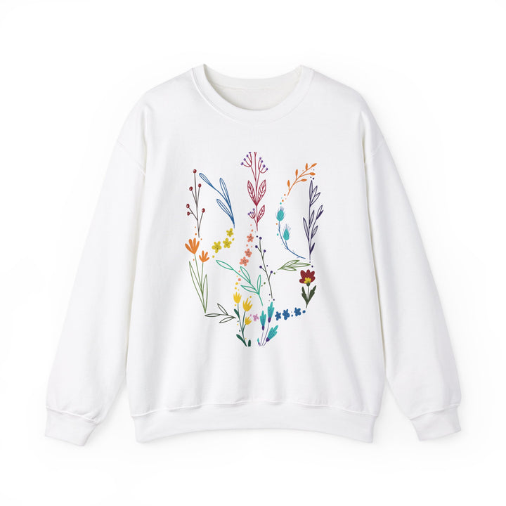 Floral Tryzub Crewneck Sweatshirt