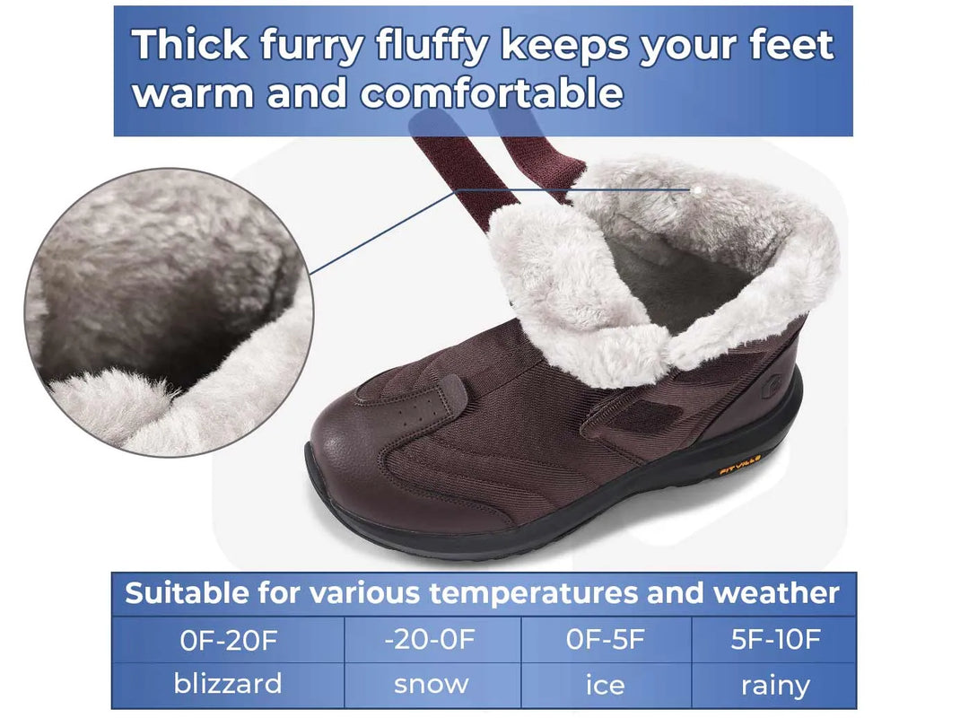 FitVille Men's Winter CozyCore Boots V3 by FitVille