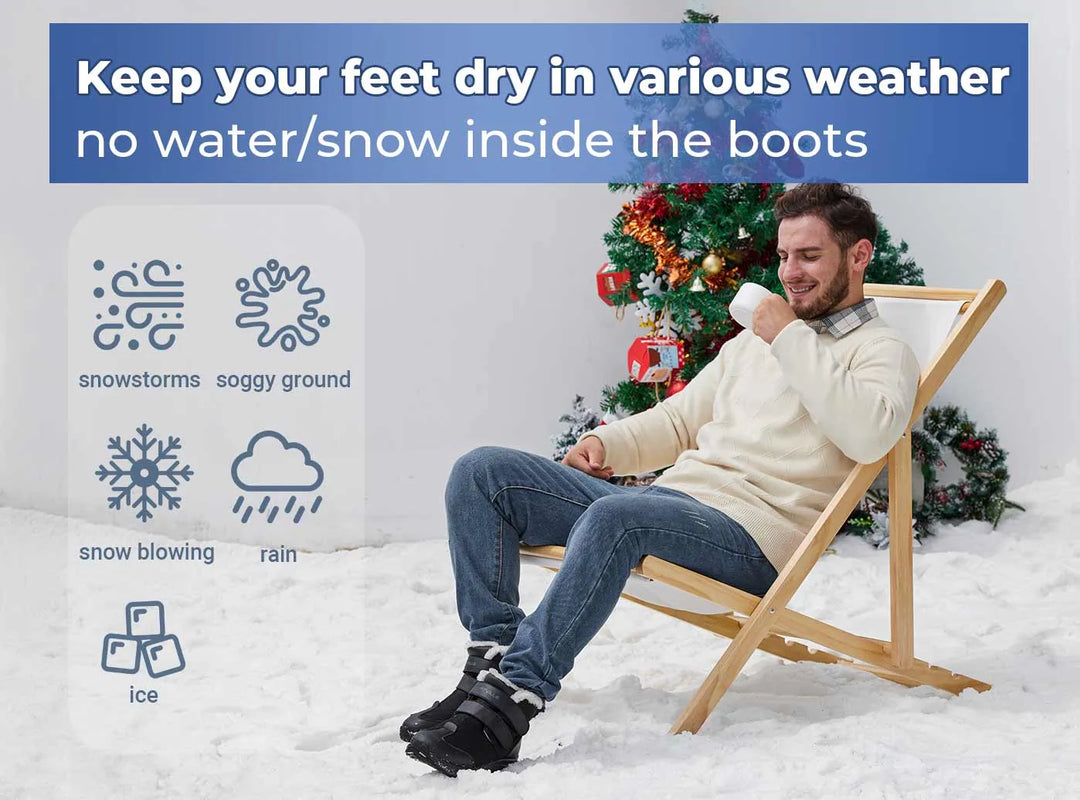 FitVille Men's Winter CozyCore Boots V3 by FitVille