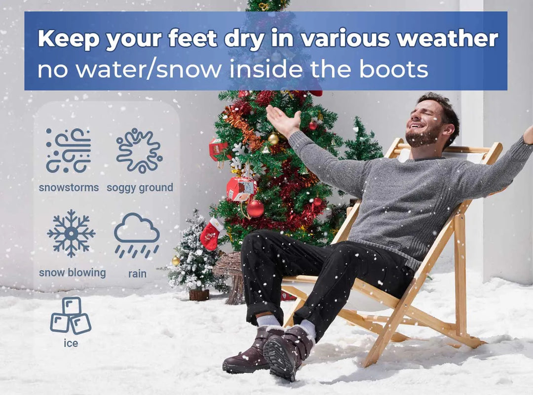 FitVille Men's Winter CozyCore Boots V3 by FitVille