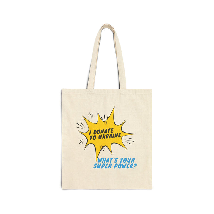 'I Donate To Ukraine' Canvas Tote Bag