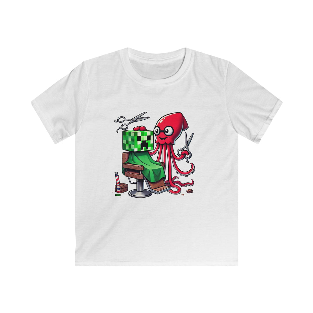 Exploding With Haircuts Softstyle Cotton T-Shirt for Young Trendsetters