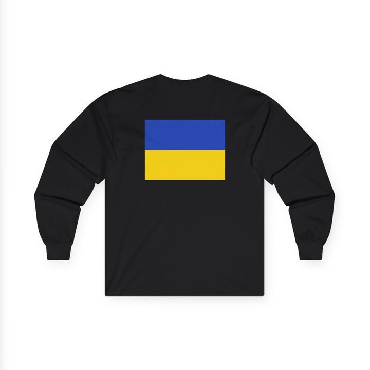 Victory is  Blue & Yellow Cotton Long Sleeve Tee