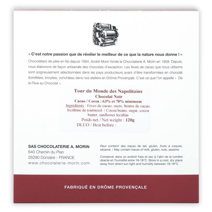 A. Morin Dark Chocolate Tasting Box (27 pieces) by Bar & Cocoa