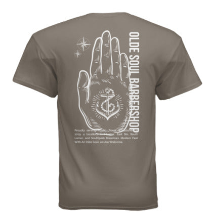 OLDE SOUL BARBER PALMISTRY T-SHIRT