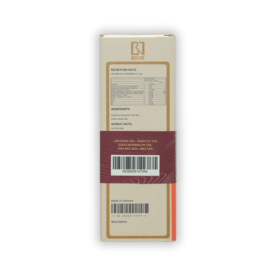 Belvie Mini Bar Gift Set (5 Bars) by Bar & Cocoa