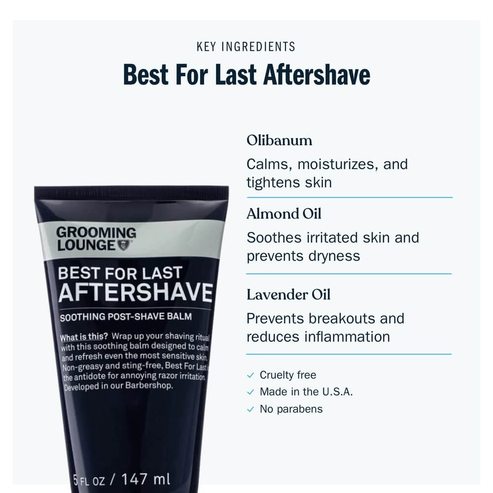 Grooming Lounge Best For Last Aftershave by Grooming Lounge
