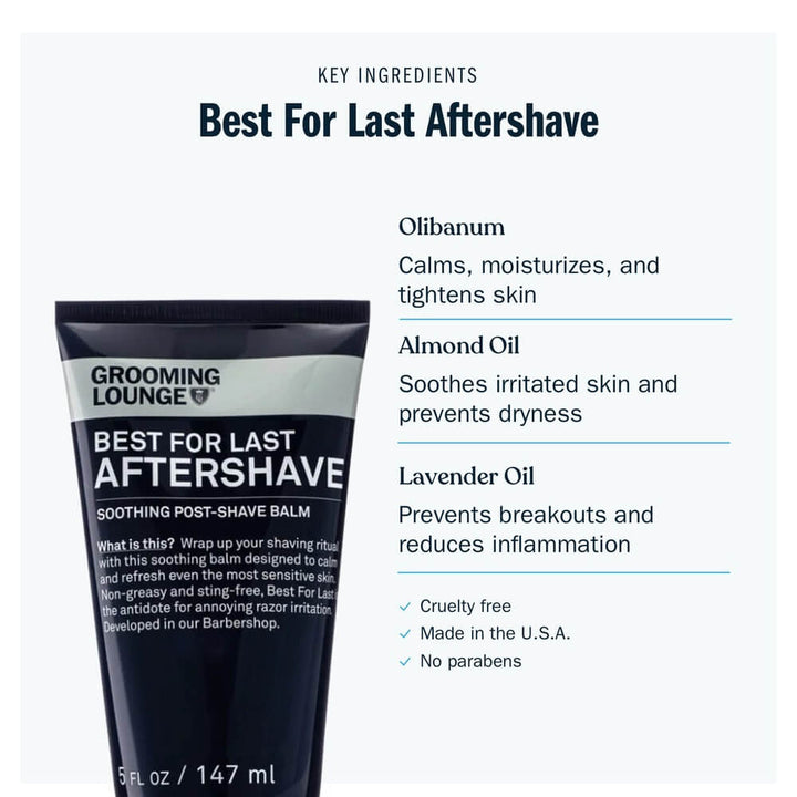 Grooming Lounge Best For Last Aftershave by Grooming Lounge