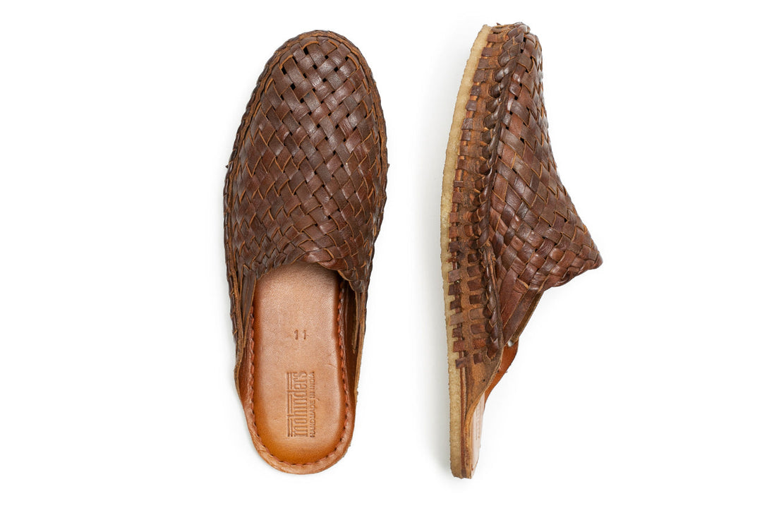 Woven City Slipper in Walnut by Mohinders
