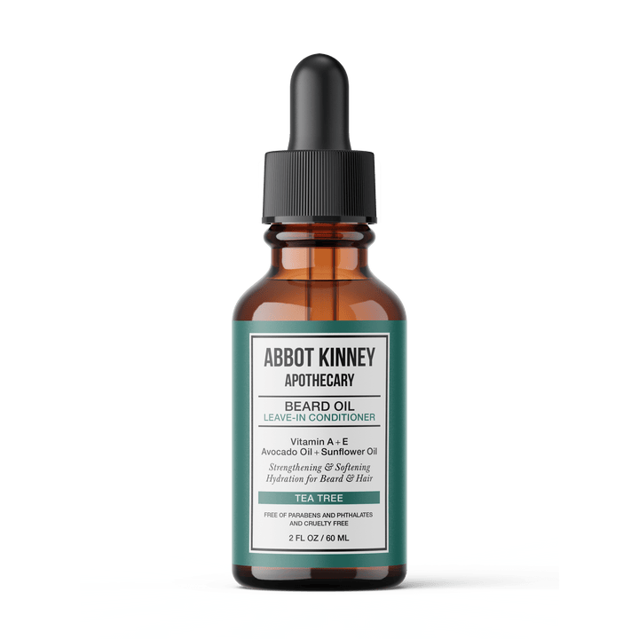 Softening Beard and Mustache Oil, Strengthens and Conditions, Tea Tree, 2 oz by Abbot Kinney Apothecary by  Los Angeles Brands
