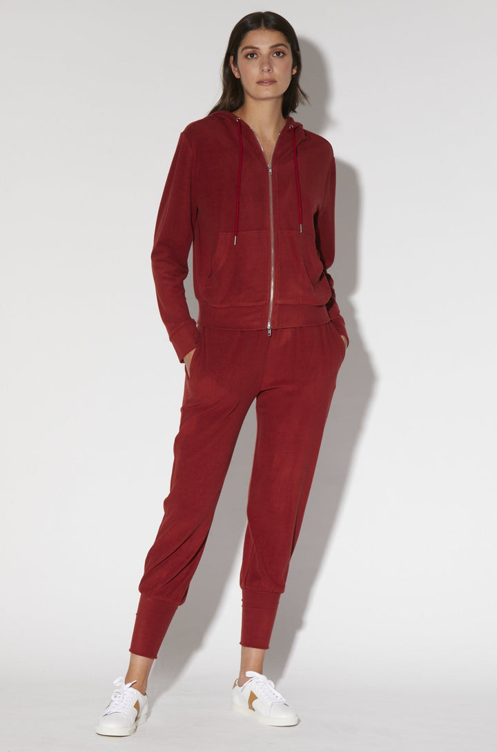 Melory Hoodie, Garnet - Brushed Knit by Walter Baker