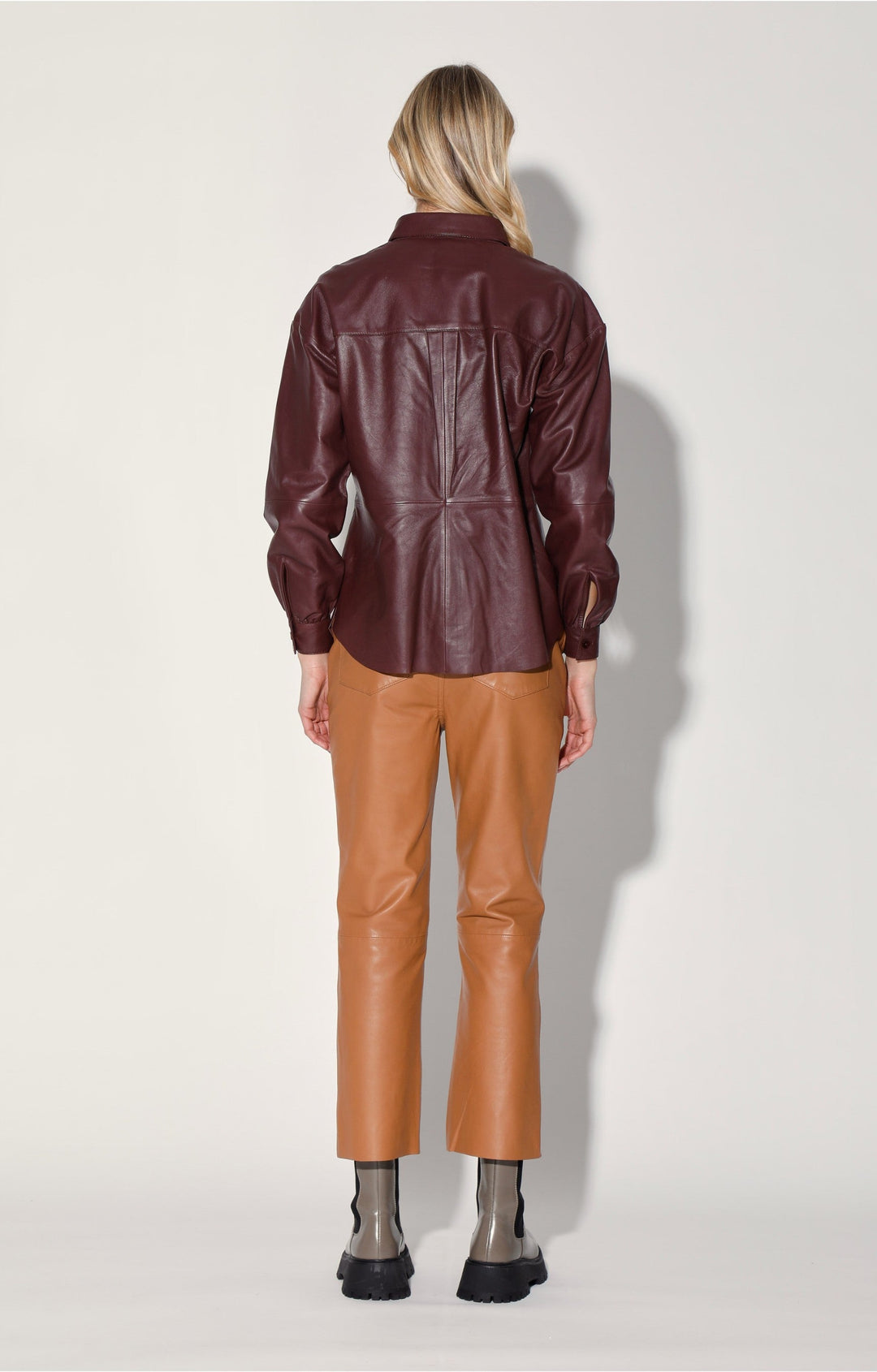 Jaycee Top, Plum - Leather by Walter Baker