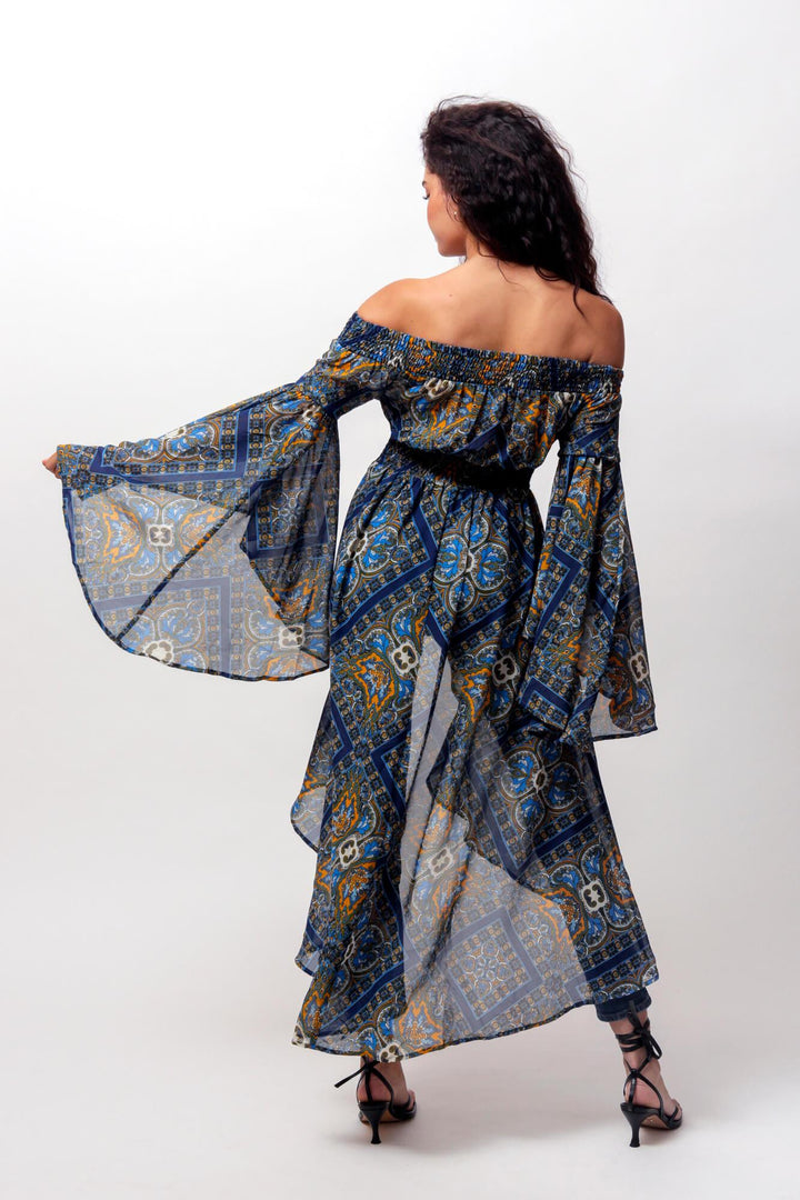 Flynn Off The Shoulder Duster by LUVMEMORE