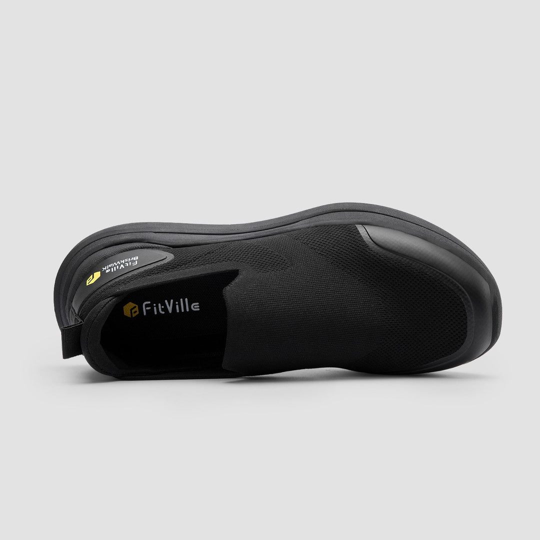 FitVille Men's BriskWalk Recovery Slip-On Shoes by FitVille