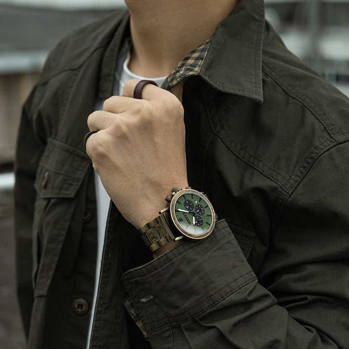 EXPLORER S - VINTAGE BRASS (44MM) by AVANTWOOD