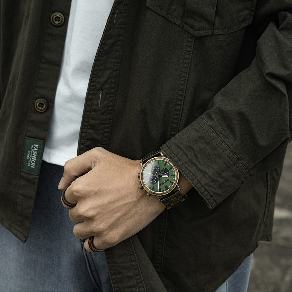 EXPLORER S - VINTAGE BRASS (44MM) by AVANTWOOD