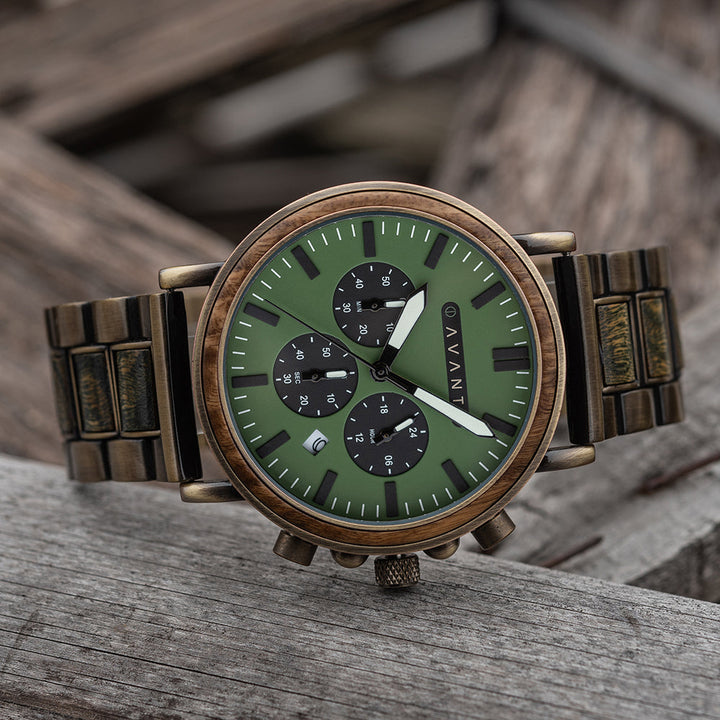 EXPLORER S - VINTAGE BRASS (44MM) by AVANTWOOD