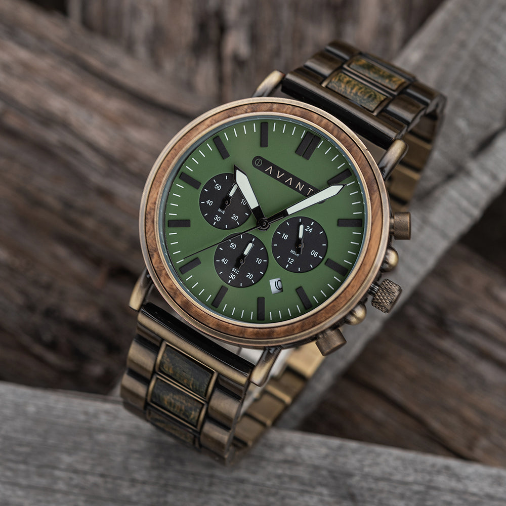 EXPLORER S - VINTAGE BRASS (44MM) by AVANTWOOD