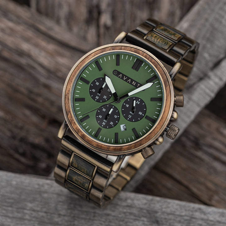 EXPLORER S - VINTAGE BRASS (44MM) by AVANTWOOD