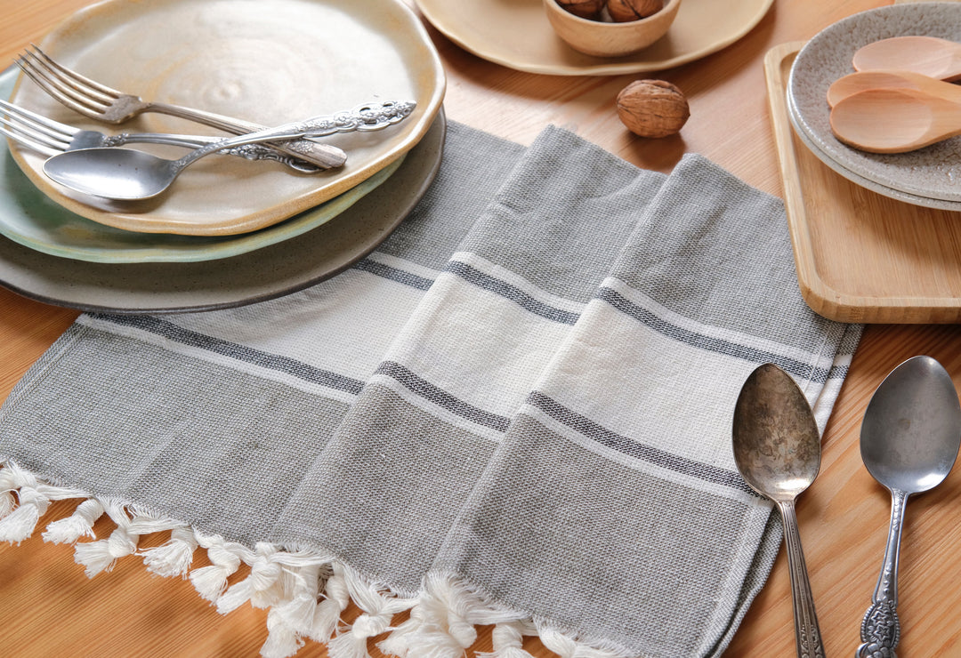 Smyrna Turkish Hand / Kitchen Towel 4 pack 23x17in by La'Hammam