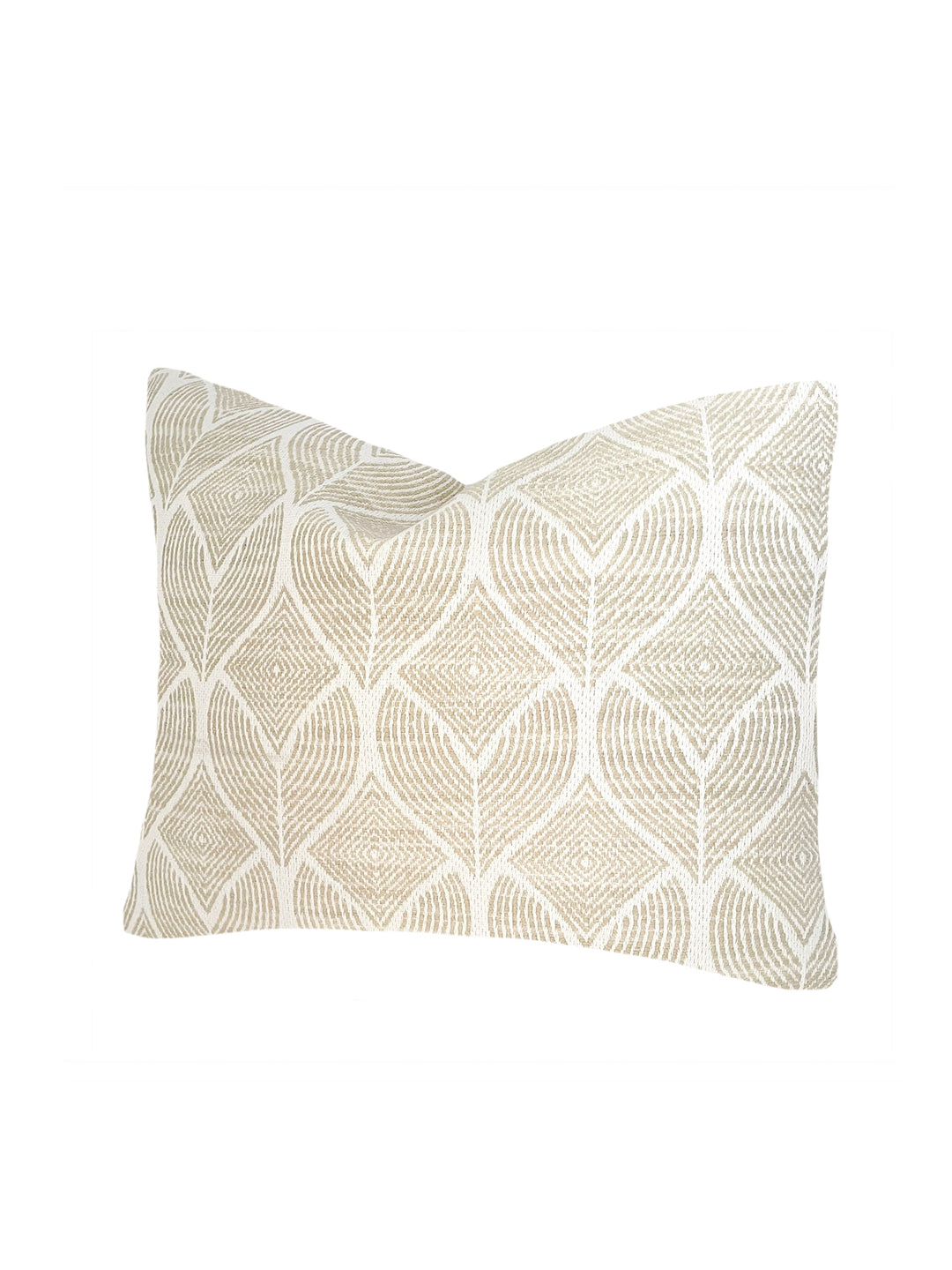 Cool Tropics Beige Outdoor Pillow by Anaya