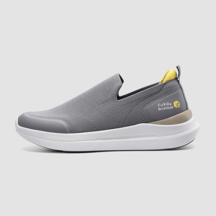 FitVille Men's BriskWalk Recovery Slip-On Shoes by FitVille