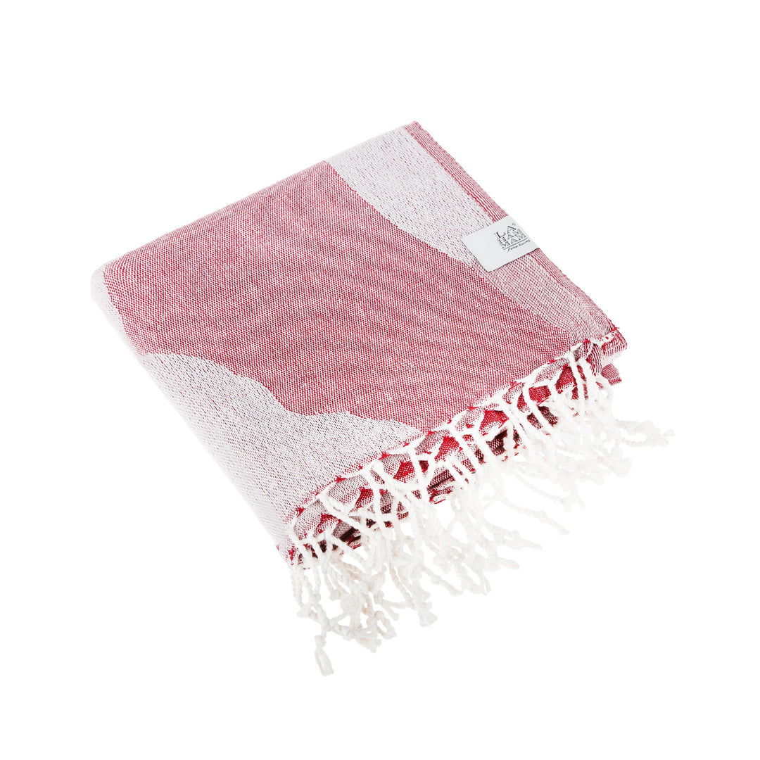 Arizona Sky Beach Towel in Bordeaux by La'Hammam