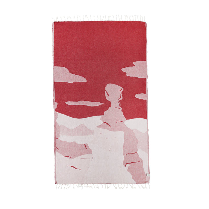 Arizona Sky Beach Towel in Bordeaux by La'Hammam