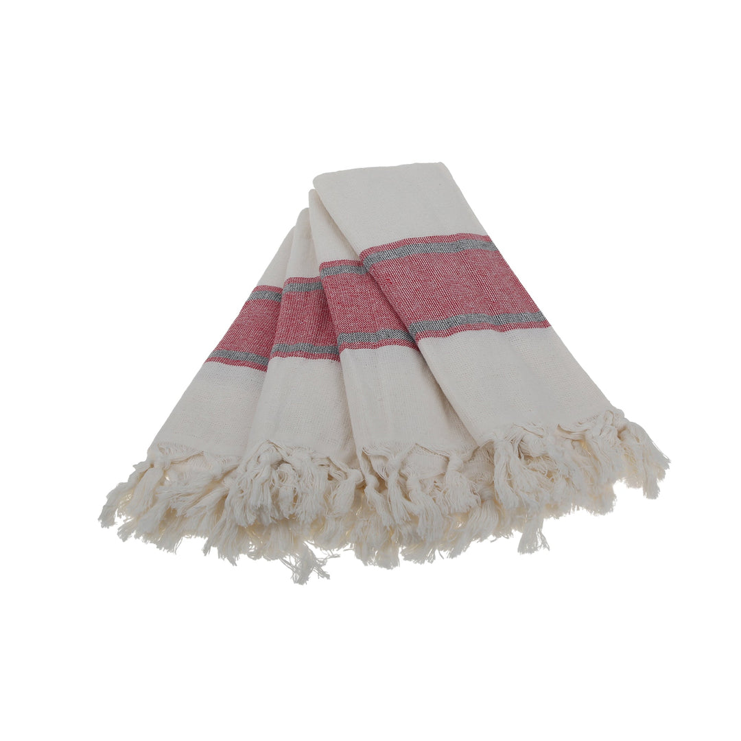 Smyrna Turkish Hand / Kitchen Towel 4 pack 23x17in by La'Hammam