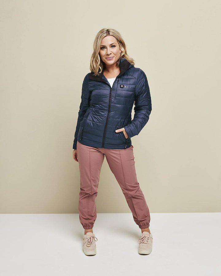 Aura Women’s Heated Jacket Blue by Kelvin Coats