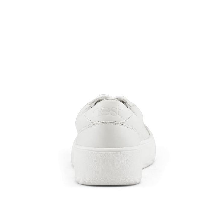 Women's Manila Perf Lace Up Sneaker White by Nest Shoes