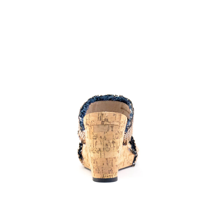 Women's Mone Two Band Wedge Natural by Nest Shoes