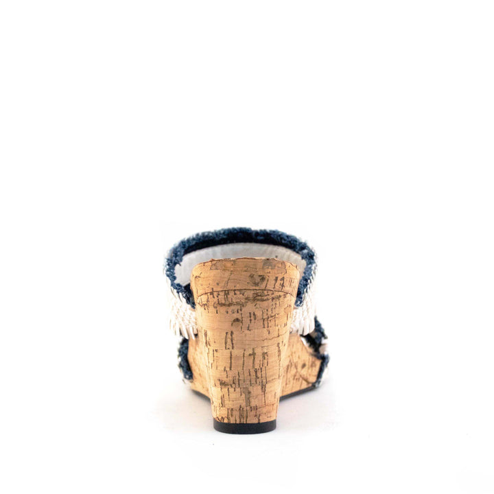 Women's Mone Two Band Wedge White by Nest Shoes