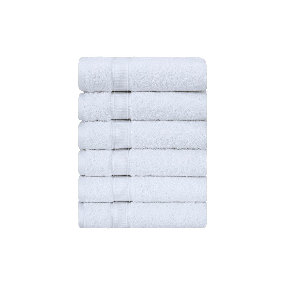 Turkish Cotton Bath Hand Towel Set of 6 by La'Hammam