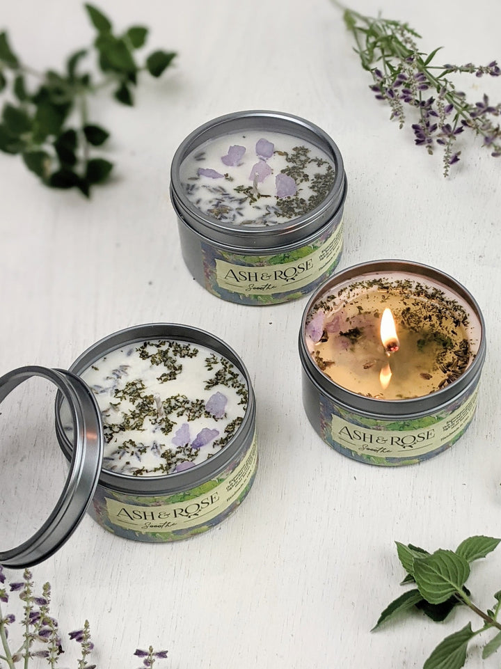 Sooothe Lavender Mint Soy Candle by Ash & Rose
