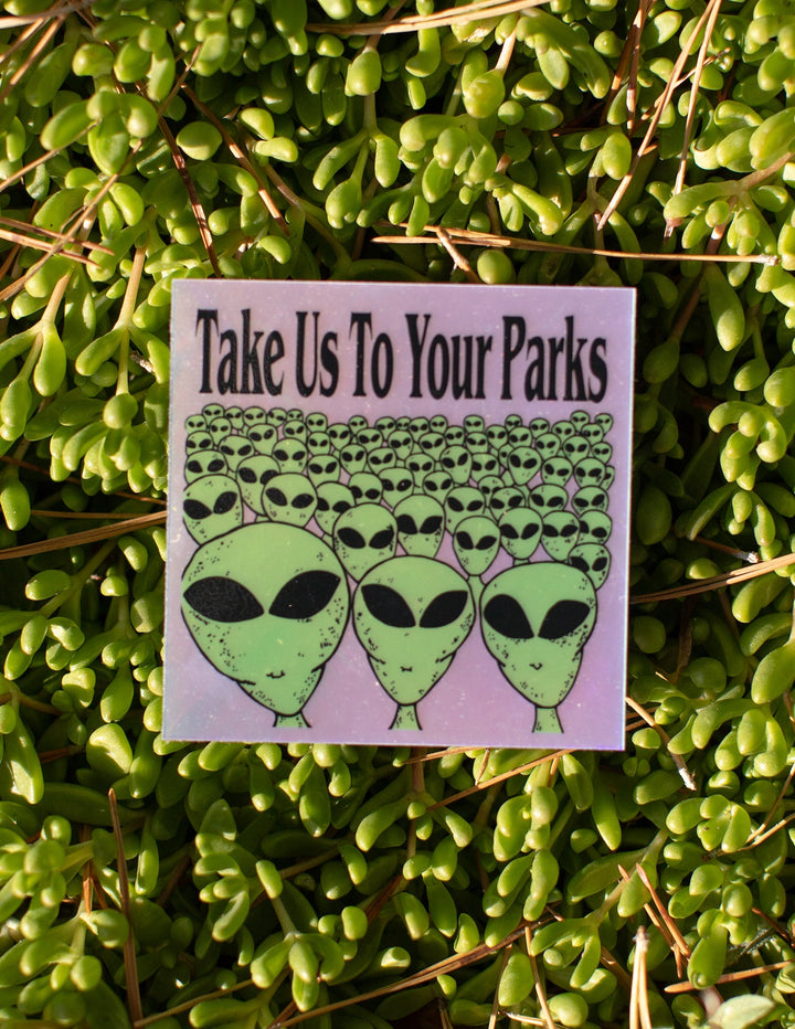 Alien Holographic Sticker by Indy Brand
