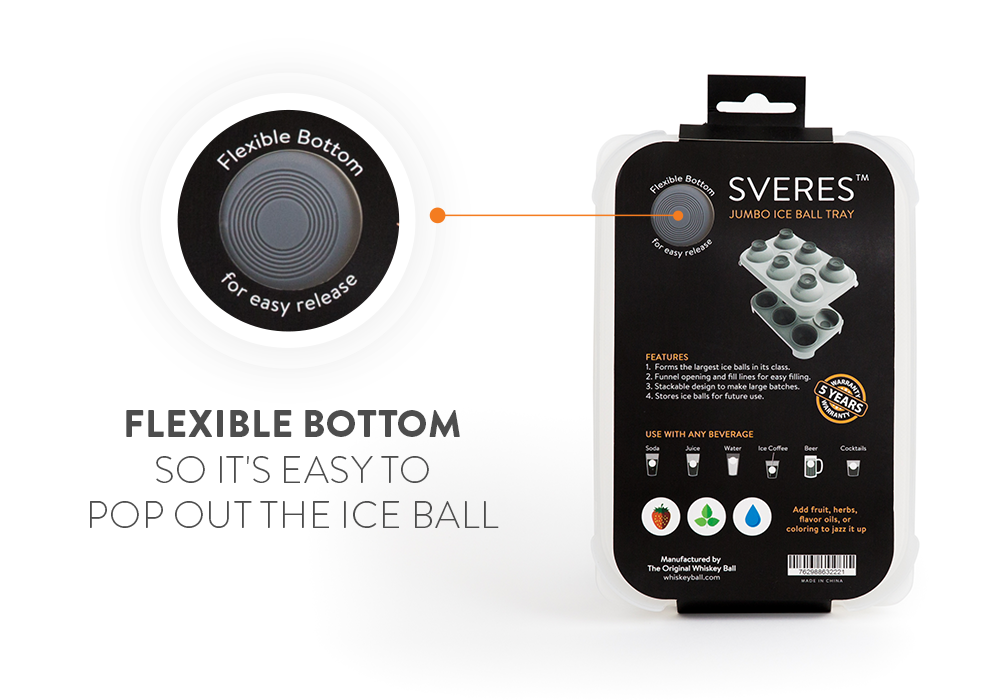 Sveres Jumbo Ice Ball Tray by The Whiskey Ball