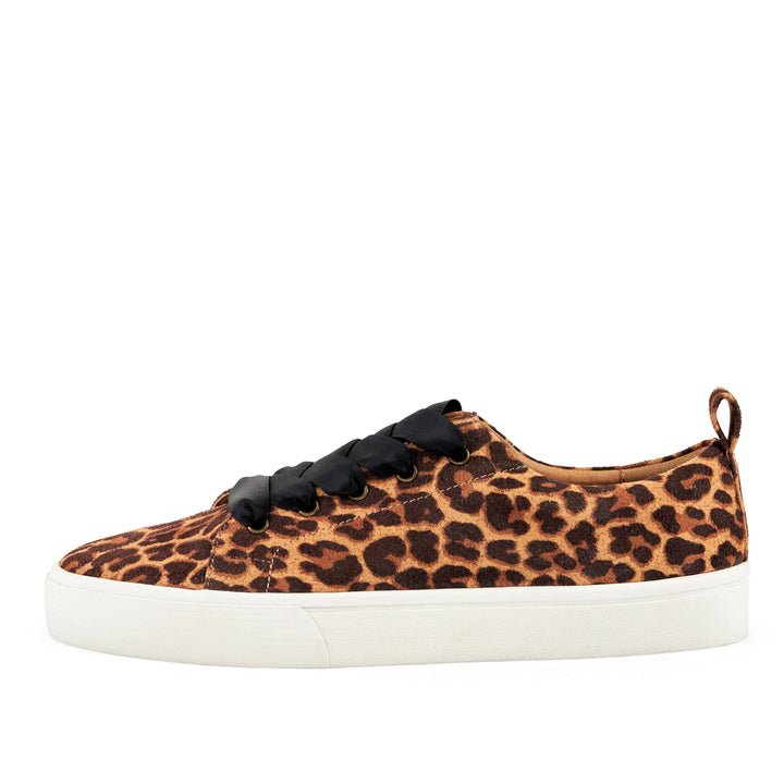 Women's Vancouver Wide Lace Sneaker Leopard by Nest Shoes