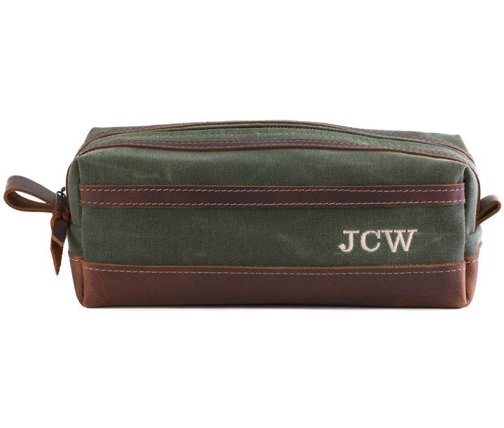 Waxed Canvas Toiletry Bag by Lifetime Leather Co