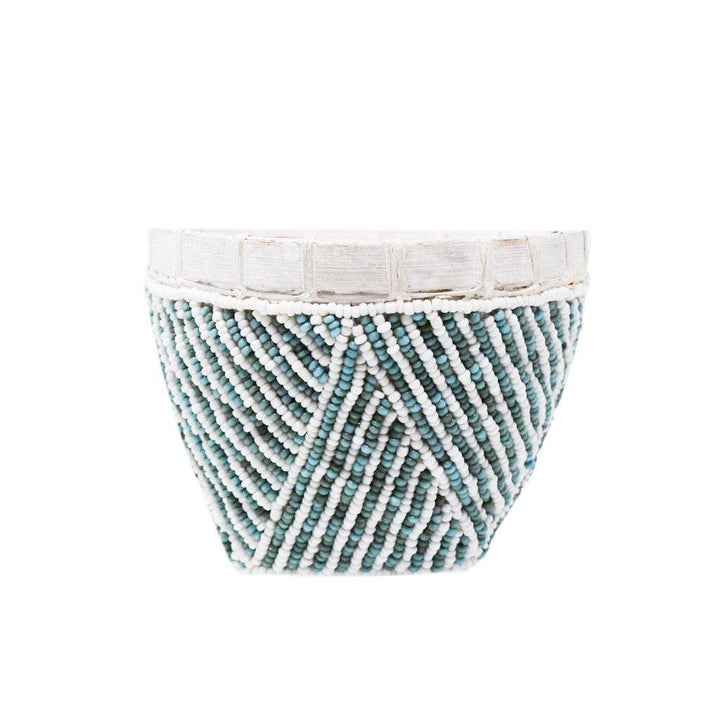 BAMBOO BEADED TRINKET BASKET by POPPY + SAGE