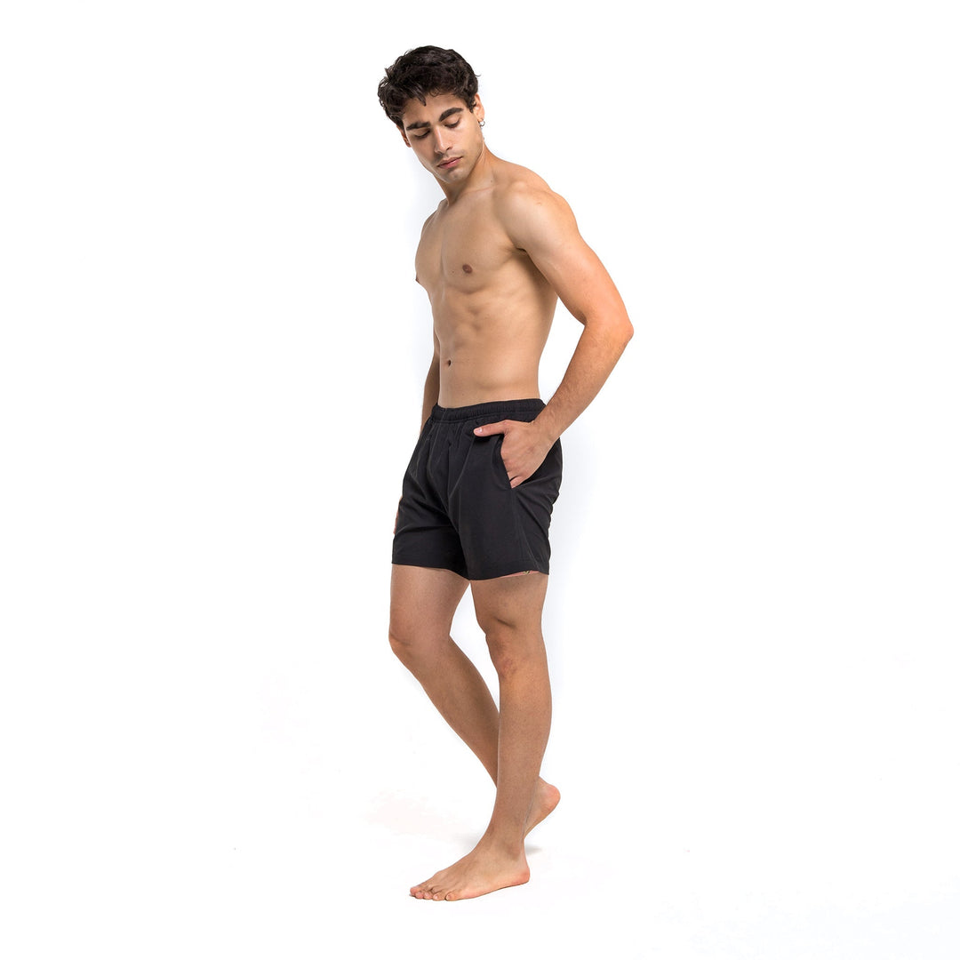 Performance Gym Short + Compression Liner - Black by Bermies Swimwear