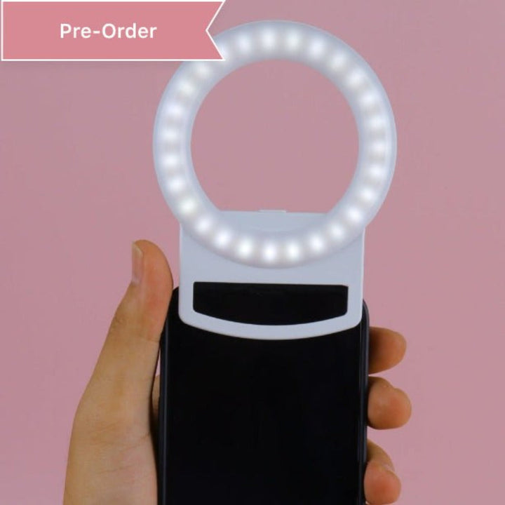 Clip-On Mini Phone Selfie Ring Light by Multitasky