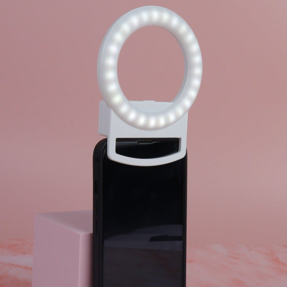 Clip-On Mini Phone Selfie Ring Light by Multitasky