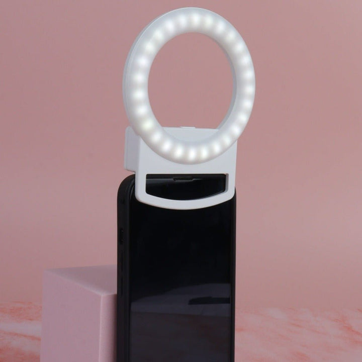 Clip-On Mini Phone Selfie Ring Light by Multitasky