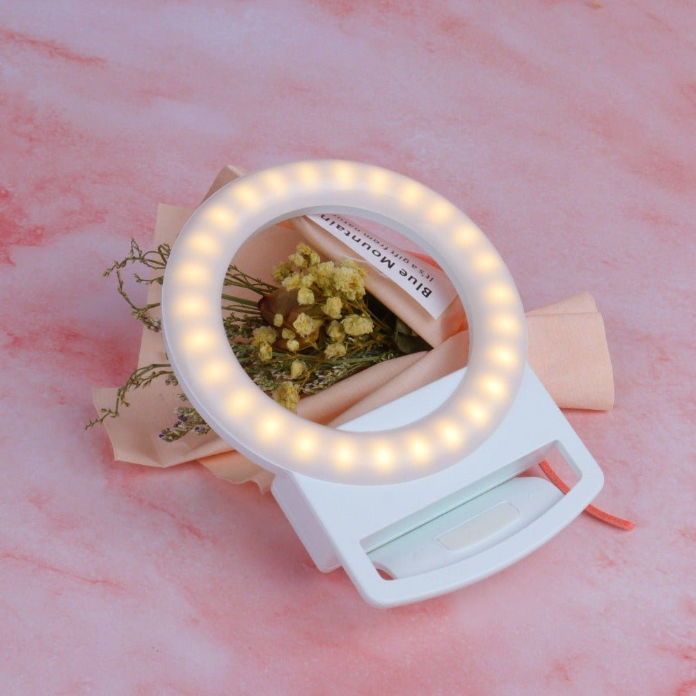 Clip-On Mini Phone Selfie Ring Light by Multitasky
