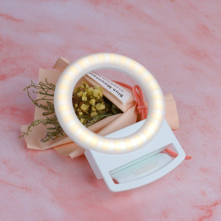 Clip-On Mini Phone Selfie Ring Light by Multitasky