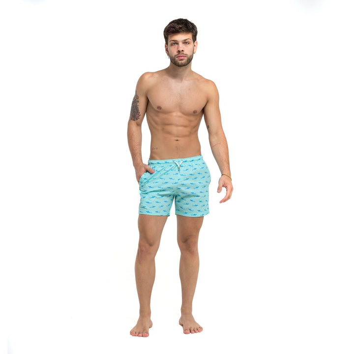 Great White - 5" Swim Trunks by Bermies Swimwear